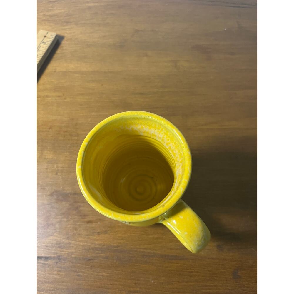 Deneen Pottery Golden Eagle Inn Bedford PA Yellow Handmade Stoneware Mug 2020 - Picture 5 of 8